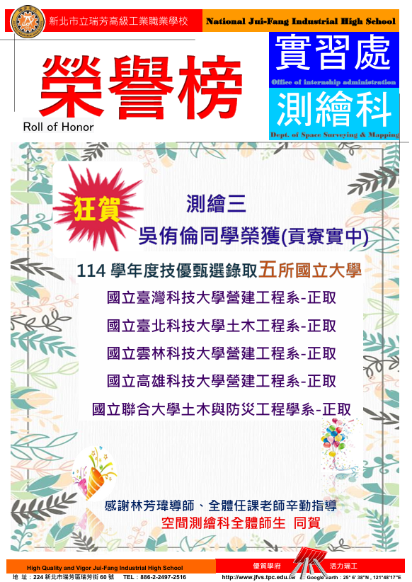 榮譽榜單