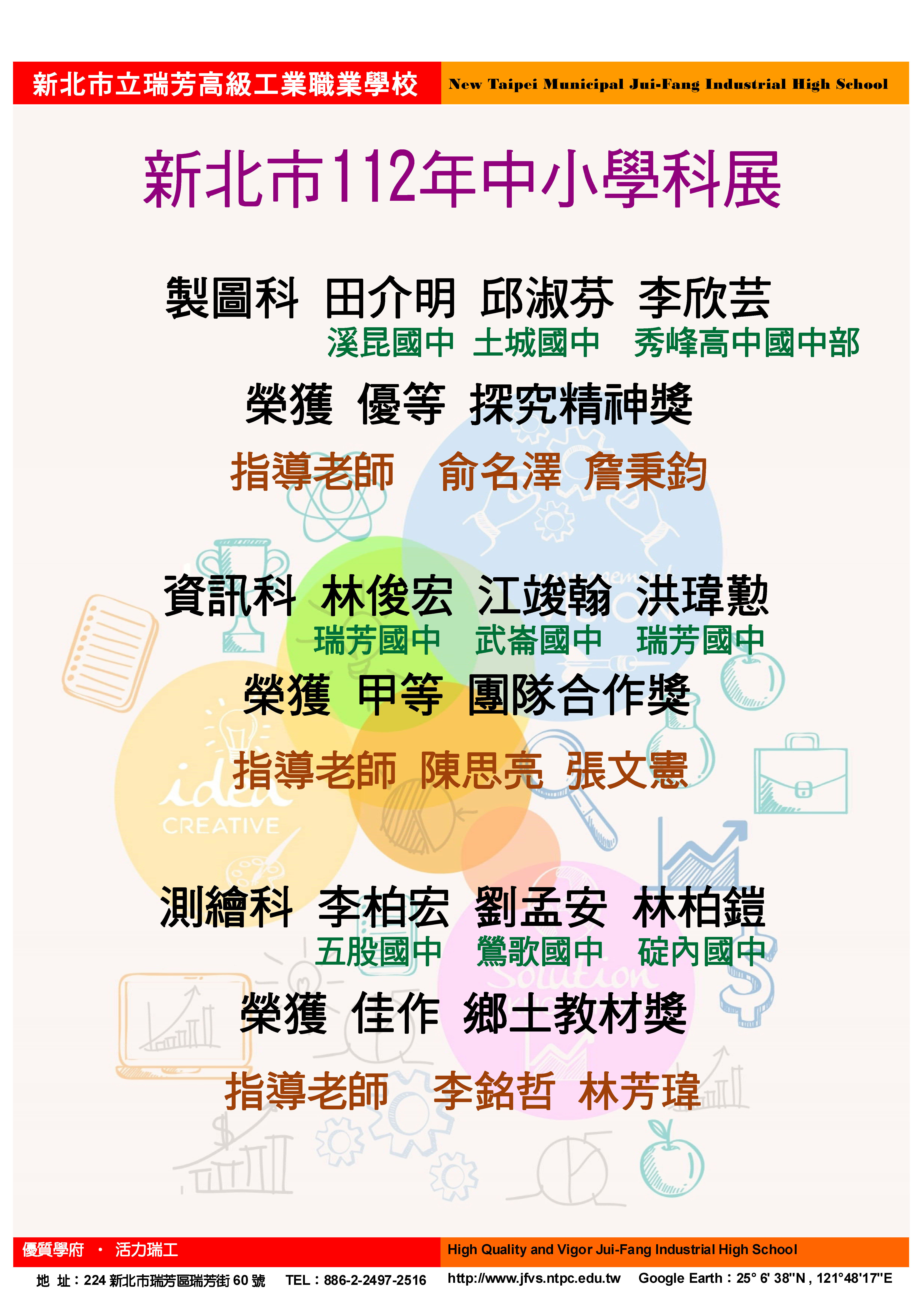 新北市111學年度中小學科學展覽會