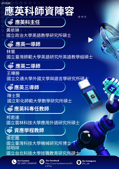 應英科師資陣容
